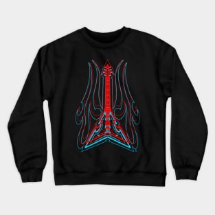 3d guitar Crewneck Sweatshirt